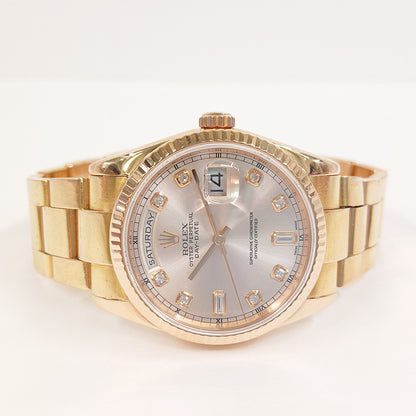 Rolex Day-Date 36mm Pink Diamond Dial 118235A (2002)