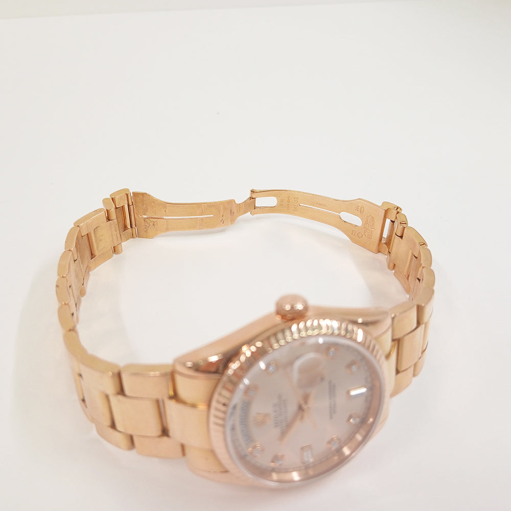 Rolex Day-Date 36mm Pink Diamond Dial 118235A (2002)