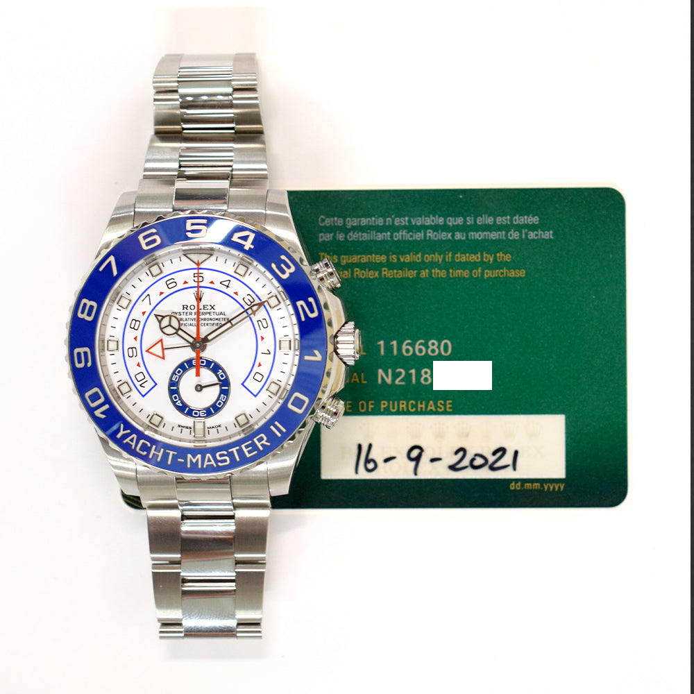 Rolex Yacht-Master II White Dial 116680 (2021)