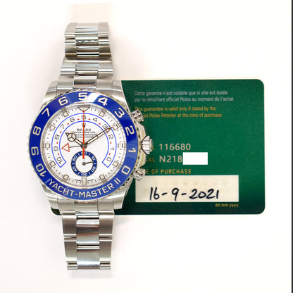 Rolex Yacht-Master II White Dial 116680 (2021)