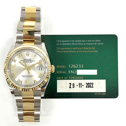 Rolex Datejust 36mm Silver "VI & IX" Diamond Dial 126233