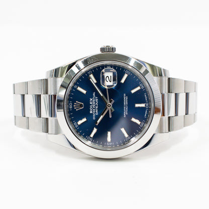 Rolex Datejust 41mm Blue Dial 126300 (2018)