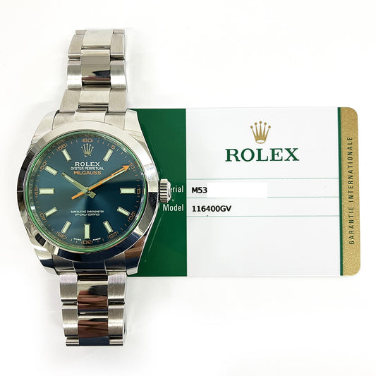 Rolex Milgauss Blue Dial 116400GV