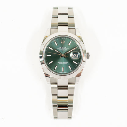 Rolex Datejust 41mm Green Dial 126300 (2025)