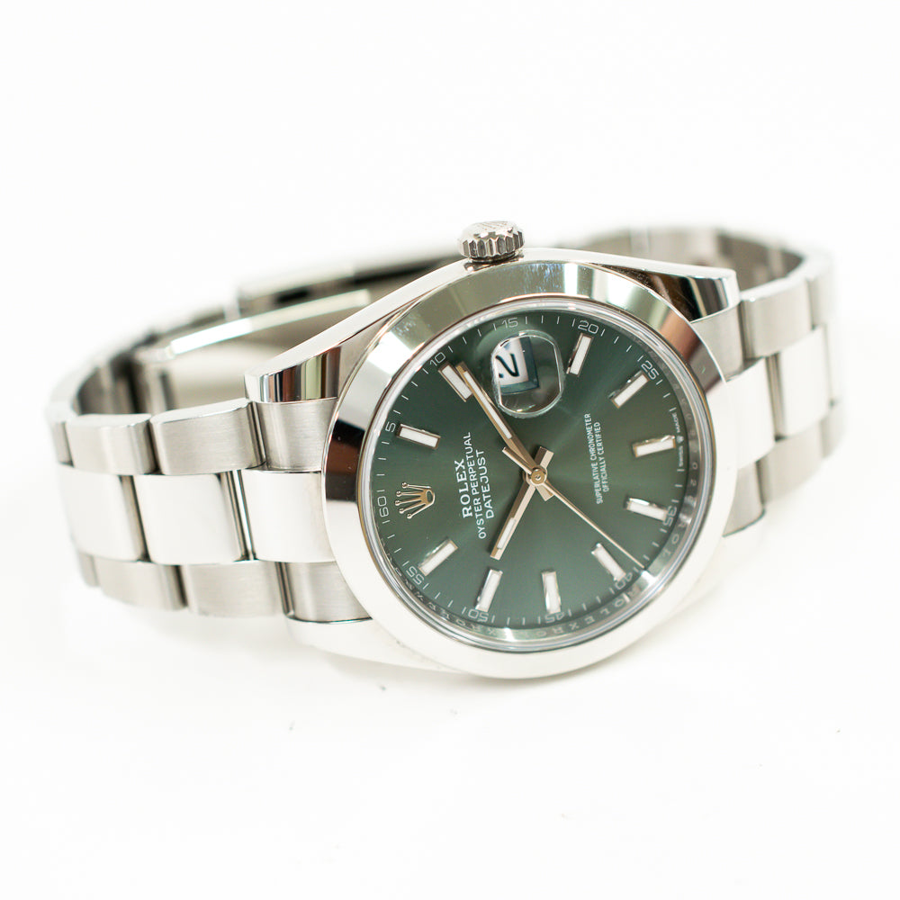 Rolex Datejust 41mm Green Dial 126300 (2025)
