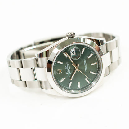 Rolex Datejust 41mm Green Dial 126300 (2025)