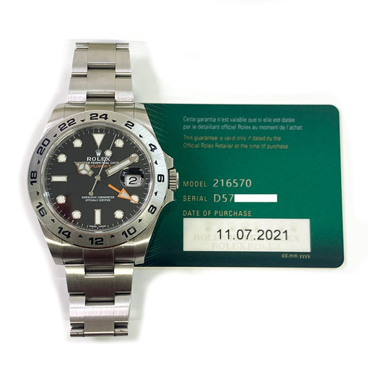 Rolex Explorer II Black Dial 216570