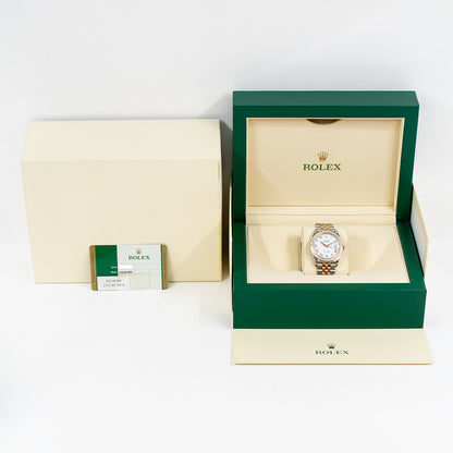 Rolex Datejust 36mm White Roman Dial 126281RBR (2018)