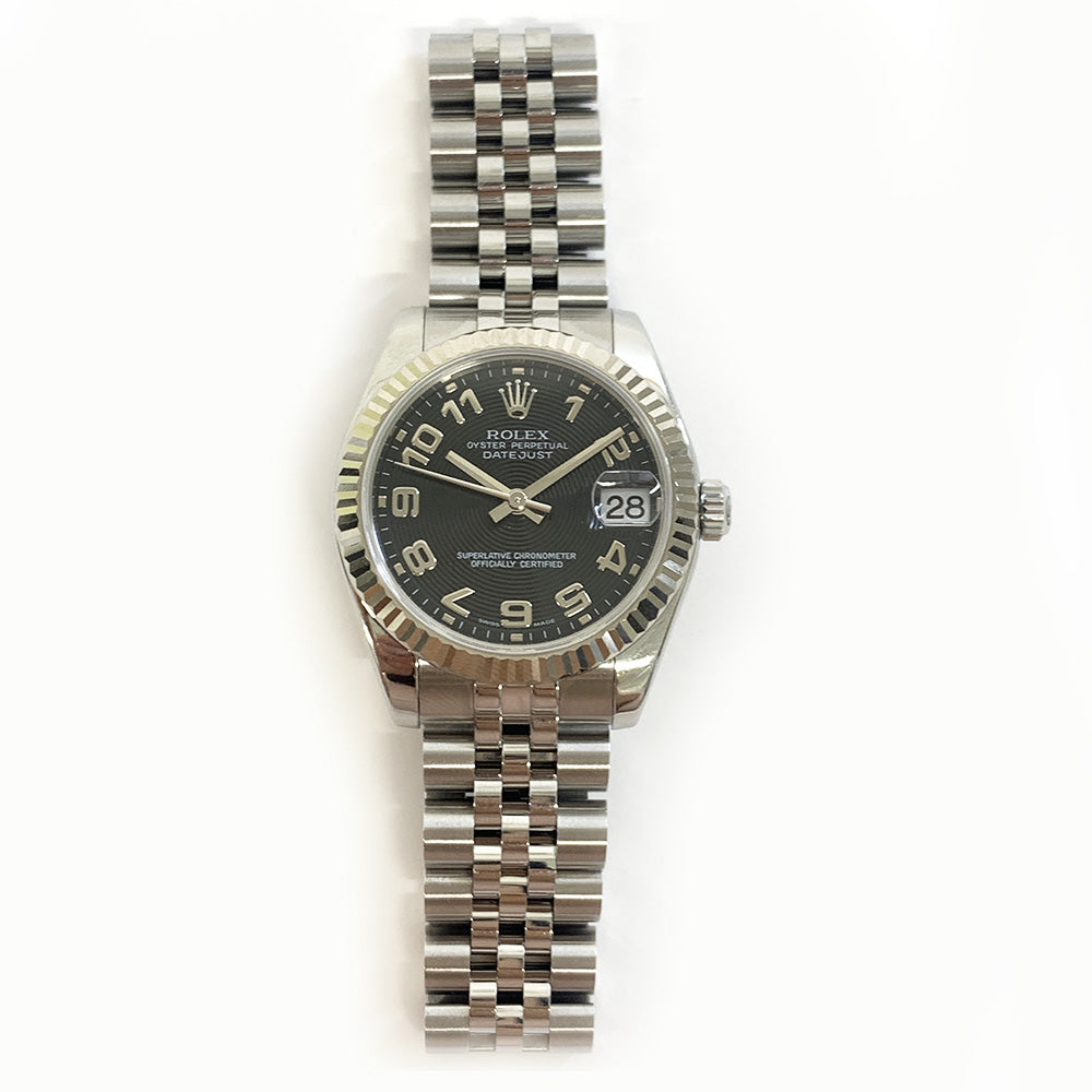 Rolex Datejust 31mm Black Arabic Dial 178274