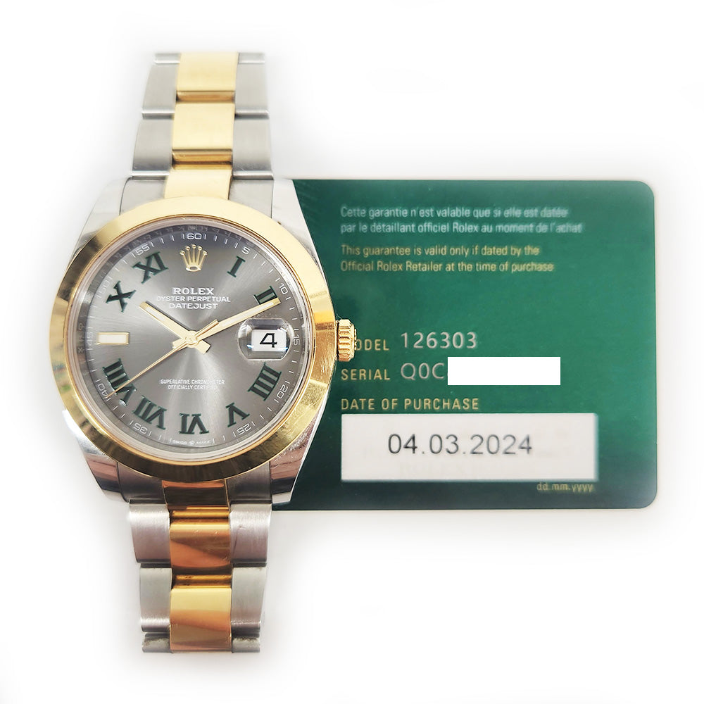 Rolex Datejust 41mm Wimbledon Dial 126303