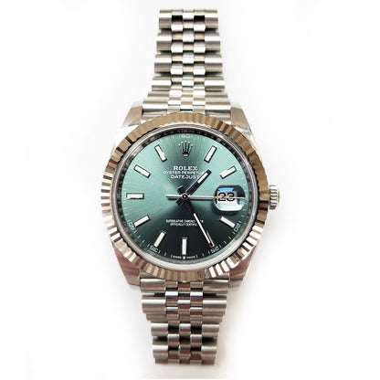 Rolex Datejust 41mm Green Dial Jubilee 126334