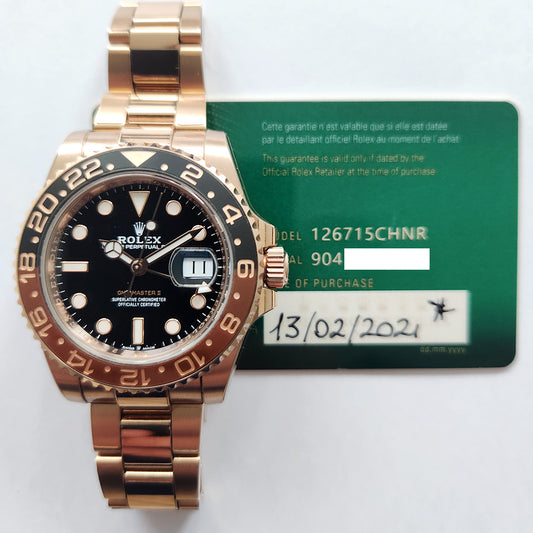 Rolex GMT-Master II Root Beer Dial 126715CHNR