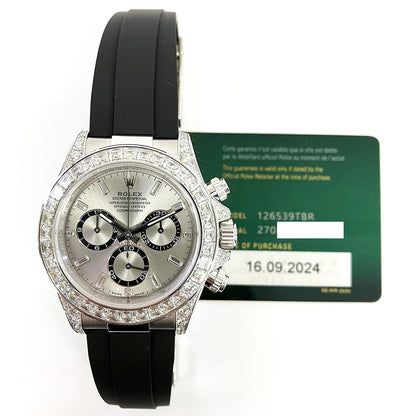 Rolex Cosmograph Daytona Silver Diamond Dial 126539TBR