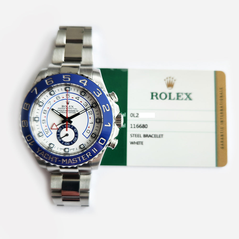 Rolex Yacht-Master II White Dial 116680