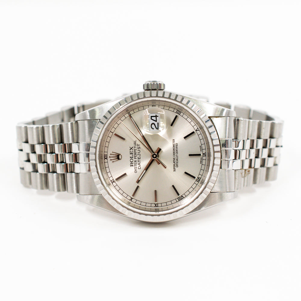 Rolex Datejust 36mm Silver Dial 16220
