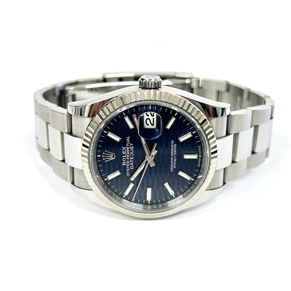 Rolex Datejust 36mm Blue Fluted Dial 126234