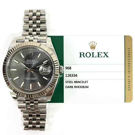 Rolex Datejust 41mm Slate Dial Jubilee 126334