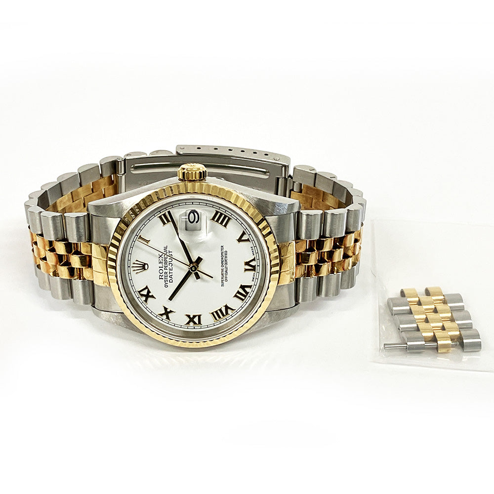 Rolex Oyster Perpetual Datejust White Roman Dial 16233