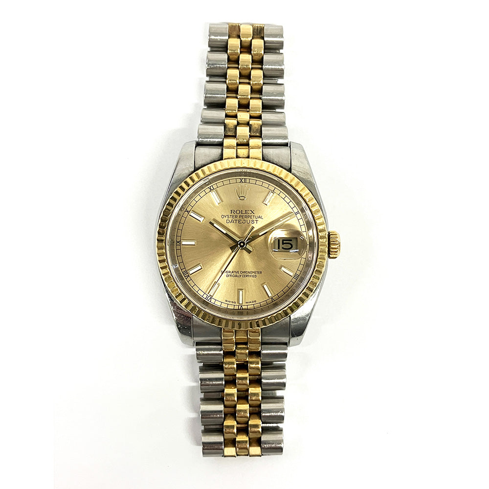 Rolex Datejust 36mm Champagne Dial 116233