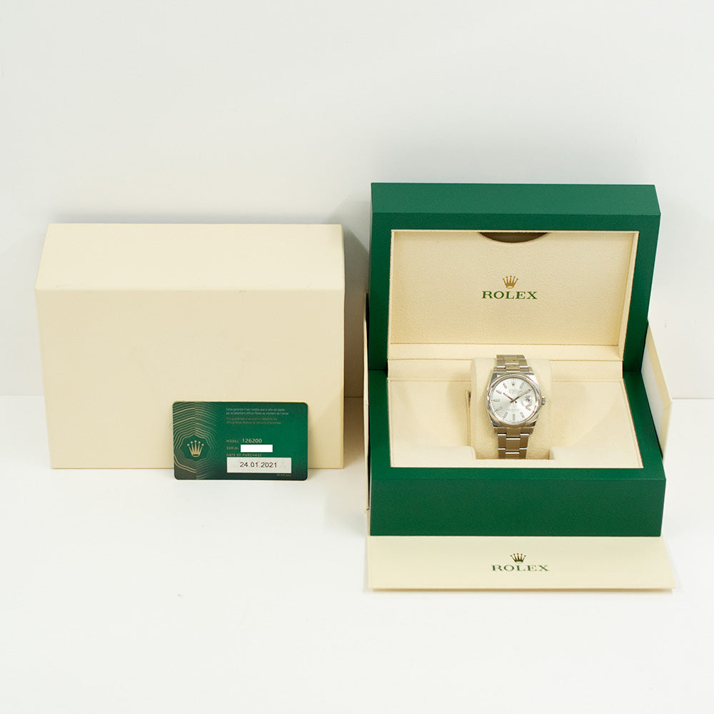 Rolex Datejust 36mm  Silver Dial 126200 (2021)