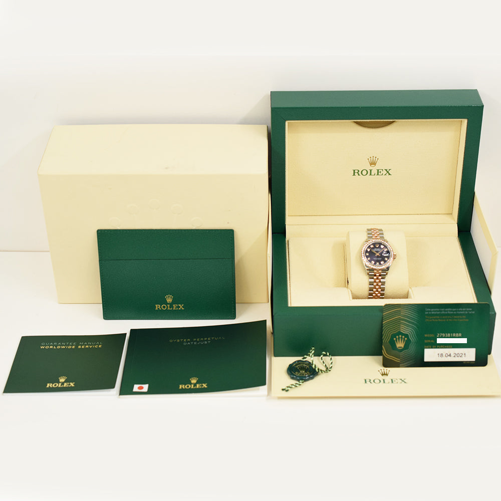 Rolex Datejust 28mm Purple Diamond Dial 279381RBR (2021)