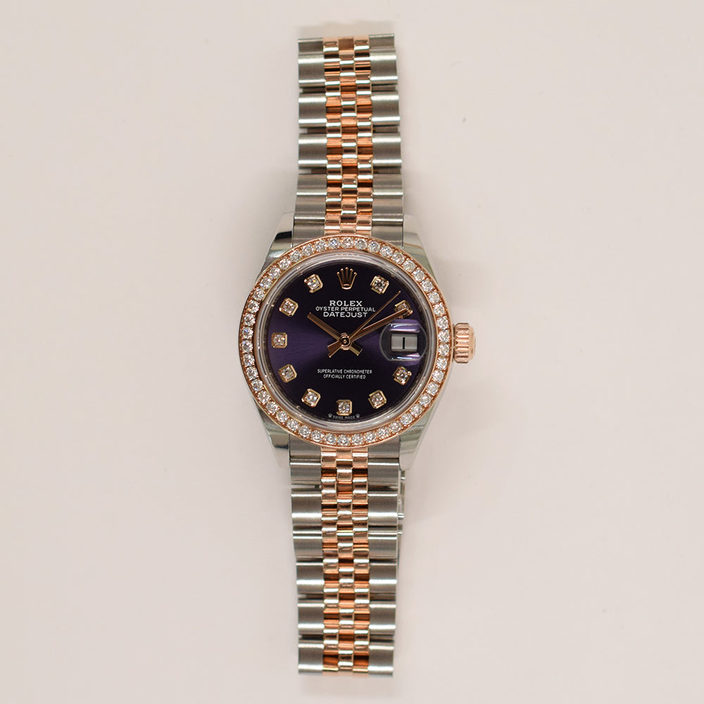 Rolex Datejust 28mm Purple Diamond Dial 279381RBR (2021)