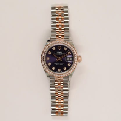 Rolex Datejust 28mm Purple Diamond Dial 279381RBR (2021)