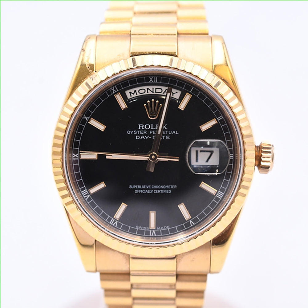 Rolex Day-Date 36mm Black Dial 118235 (2012)