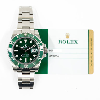 Rolex Submariner Date Hulk Dial 16610LV (2015)