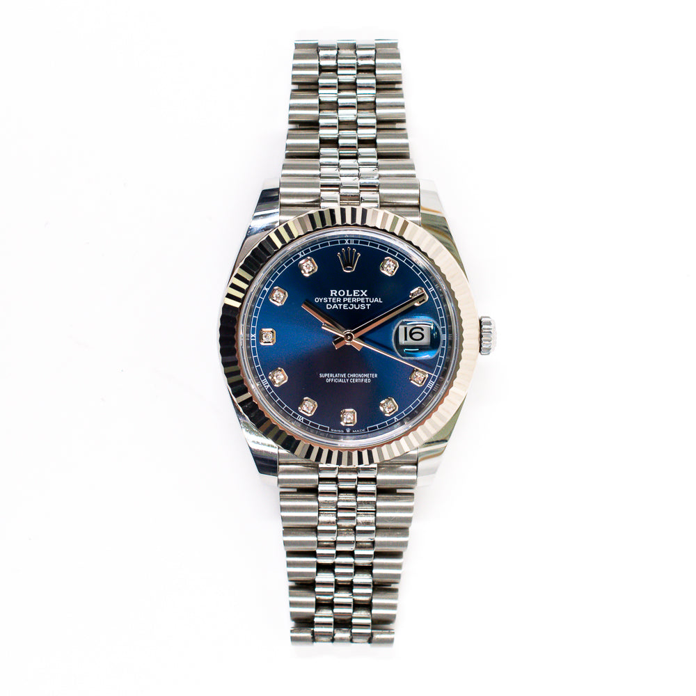 Rolex Datejust 41mm Blue Diamond Dial 126334G (2022)
