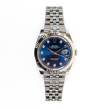 Rolex Datejust 41mm Blue Diamond Dial 126334G (2022)