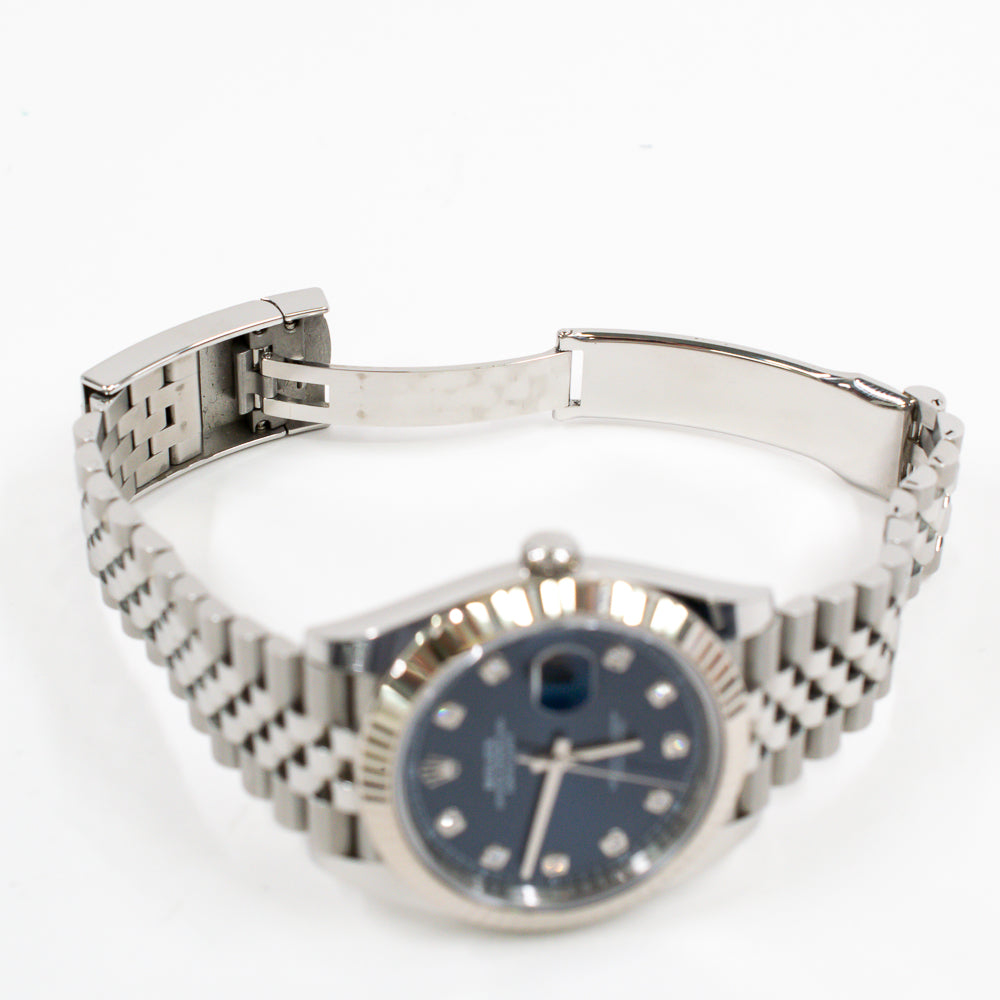Rolex Datejust 41mm Blue Diamond Dial 126334G (2022)