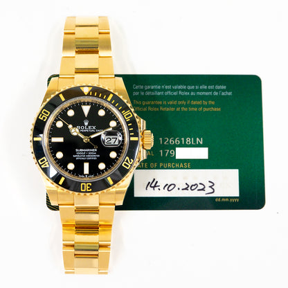Rolex Submariner Date 41mm Black Dial 126618LN (2023)