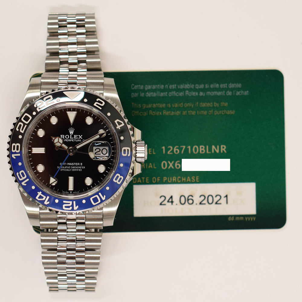 Rolex GMT-Master II "Batman" Dial 126710BLNR (2021)