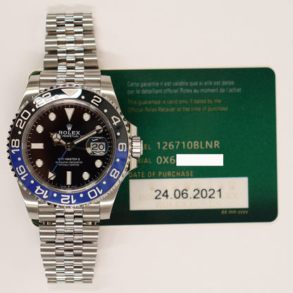Rolex GMT-Master II "Batman" Dial 126710BLNR (2021)