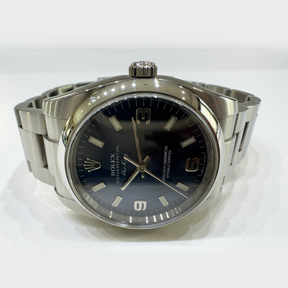 Rolex Air-King 34mm Blue Dial 114200 (2011)