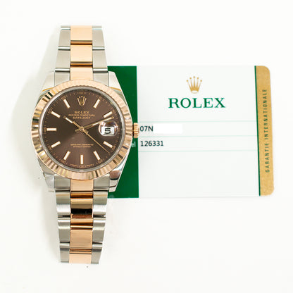 Rolex Datejust 41mm Chocolate Dial 126331 (2018)