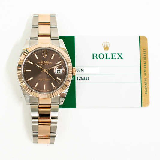 Rolex Datejust 41mm Chocolate Dial 126331 (2018)