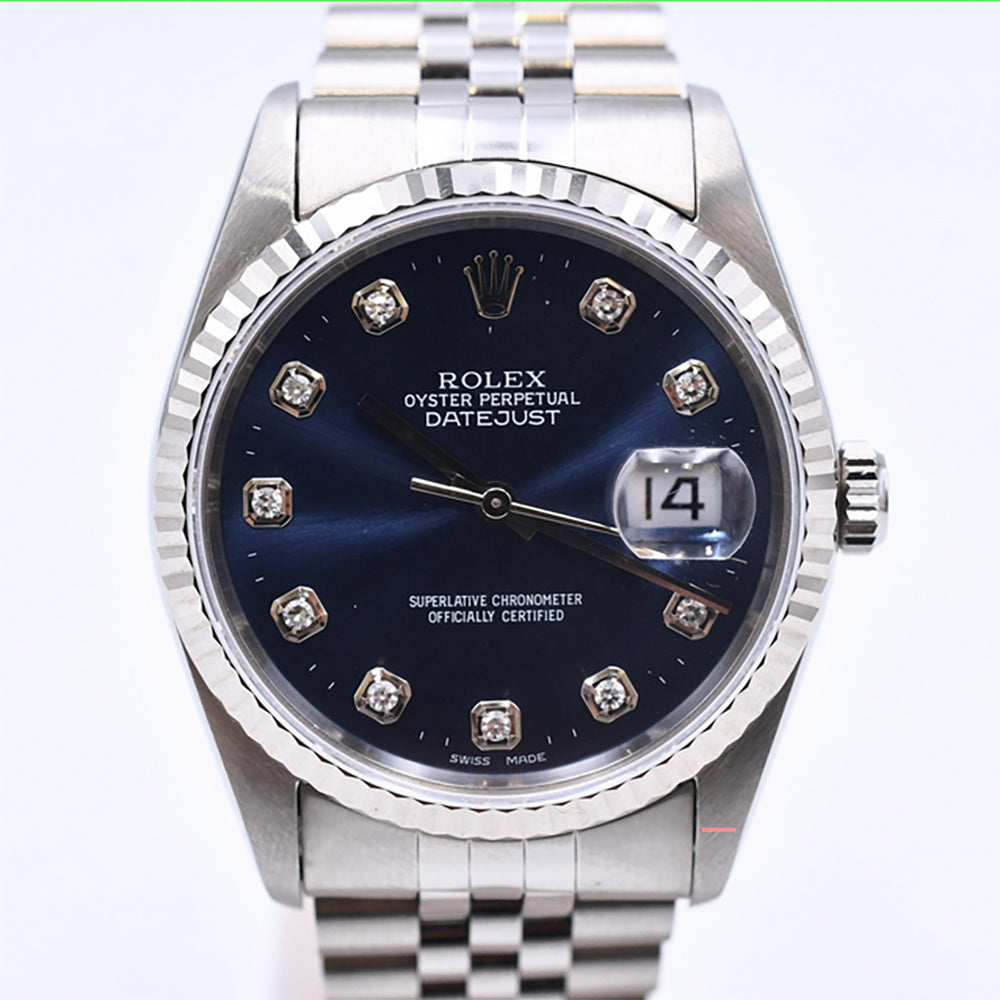 Rolex Datejust 36mm Blue Diamond 16234G (1998)
