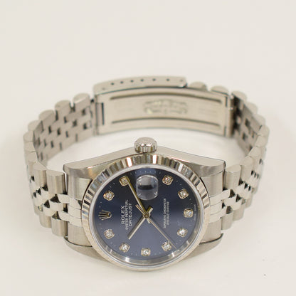 Rolex Datejust 36mm Blue Diamond 16234G (1998)