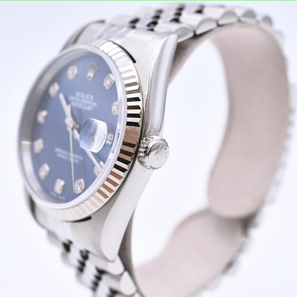 Rolex Datejust 36mm Blue Diamond 16234G (1998)