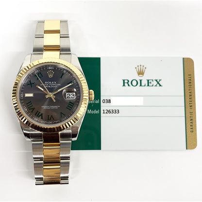 Rolex Datejust 41mm Wimbledon Dial Oyster 126333