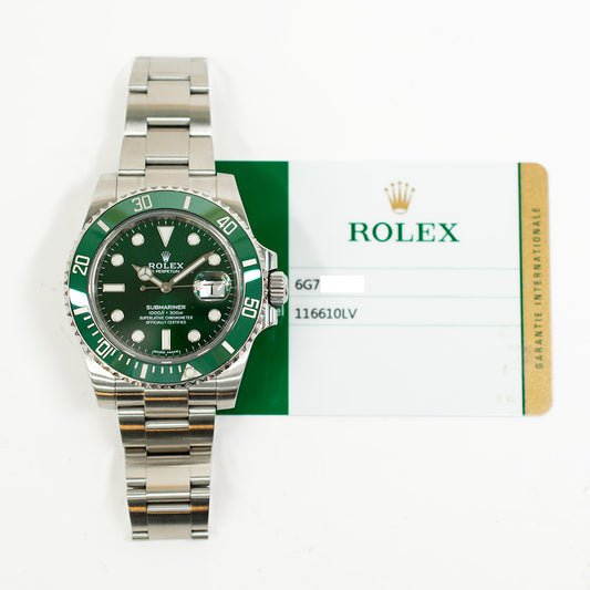 Rolex Submariner Date 40mm "Hulk" Dial 116610LV (2017)