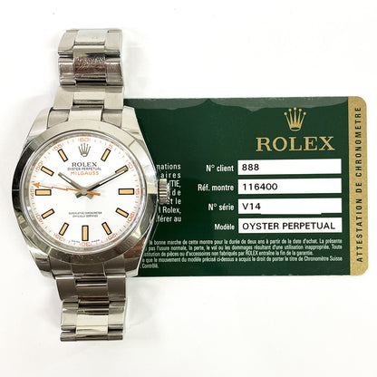 Rolex Milgauss White Dial 116400