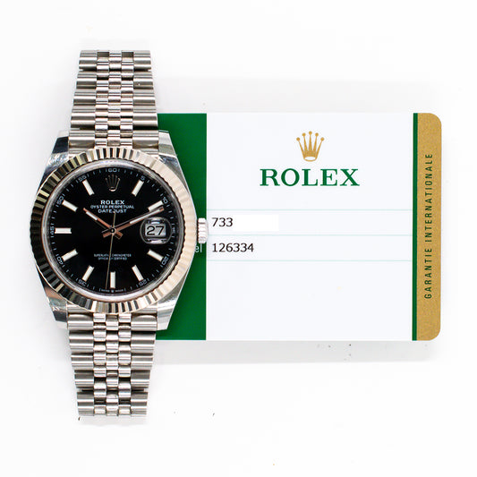 Rolex Datejust 41mm Black Dial 126334 (2020)