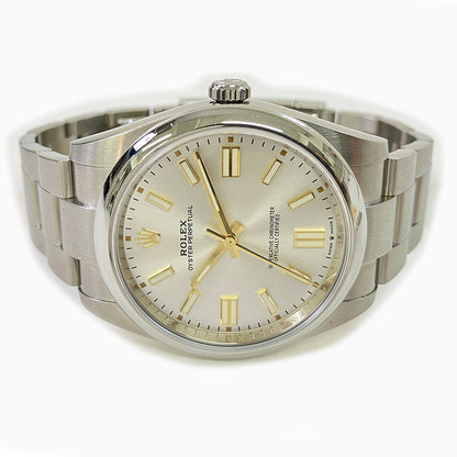 Rolex Oyster Perpetual 41mm Silver Dial 124300