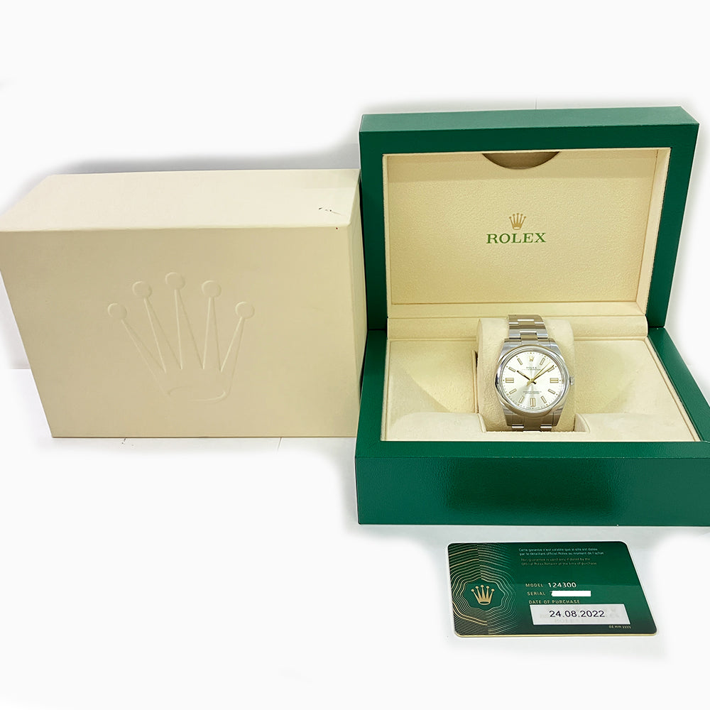 Rolex Oyster Perpetual 41mm Silver Dial 124300