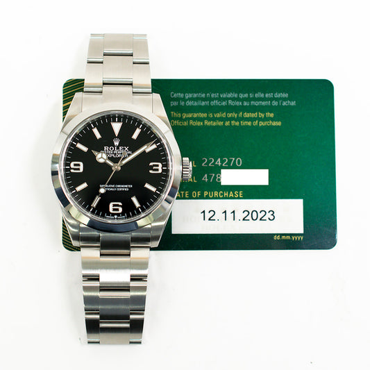 Rolex Explorer 40mm Black Dial 224270 (2023)