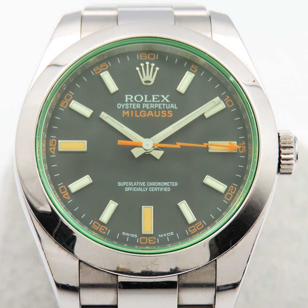 Rolex Milgauss Green Crystal Black Dial 116400GV (2009)