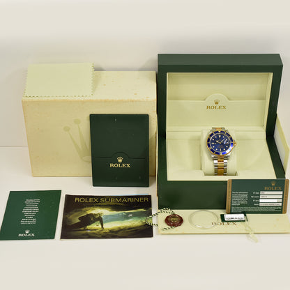 Rolex Submariber Date 40mm Blue Dial 16613 (2007)